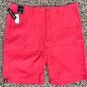 NWT $49 Tall Man Classic Fit Roundtree & York Flat Front Chino Shorts